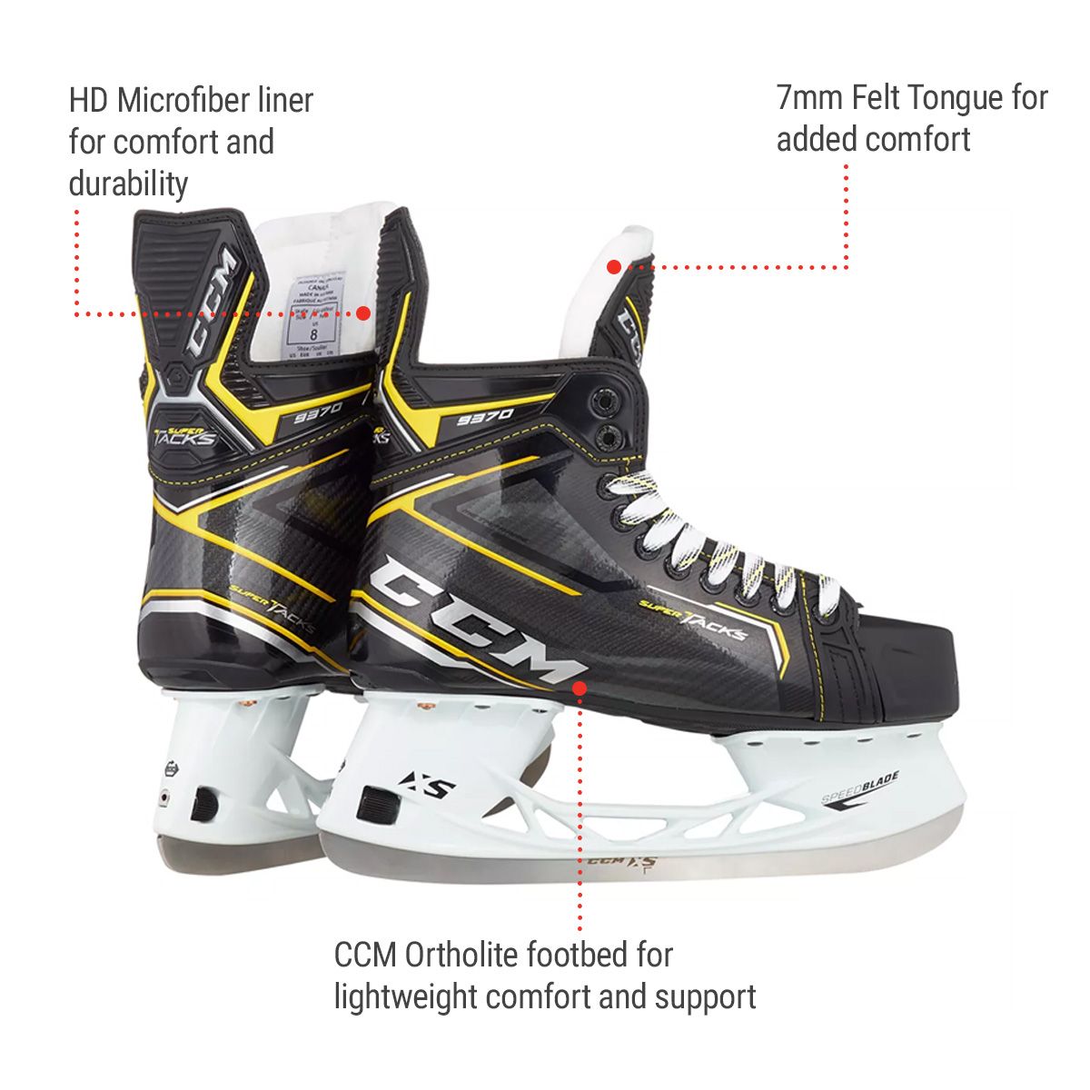 CCM Super Tacks 9370 Senior Hockey Skates
