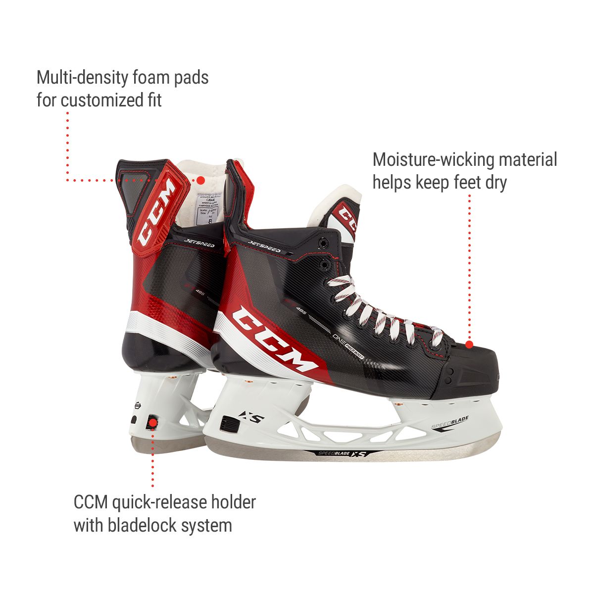 CCM Jetspeed FT485 Senior Hockey Skates