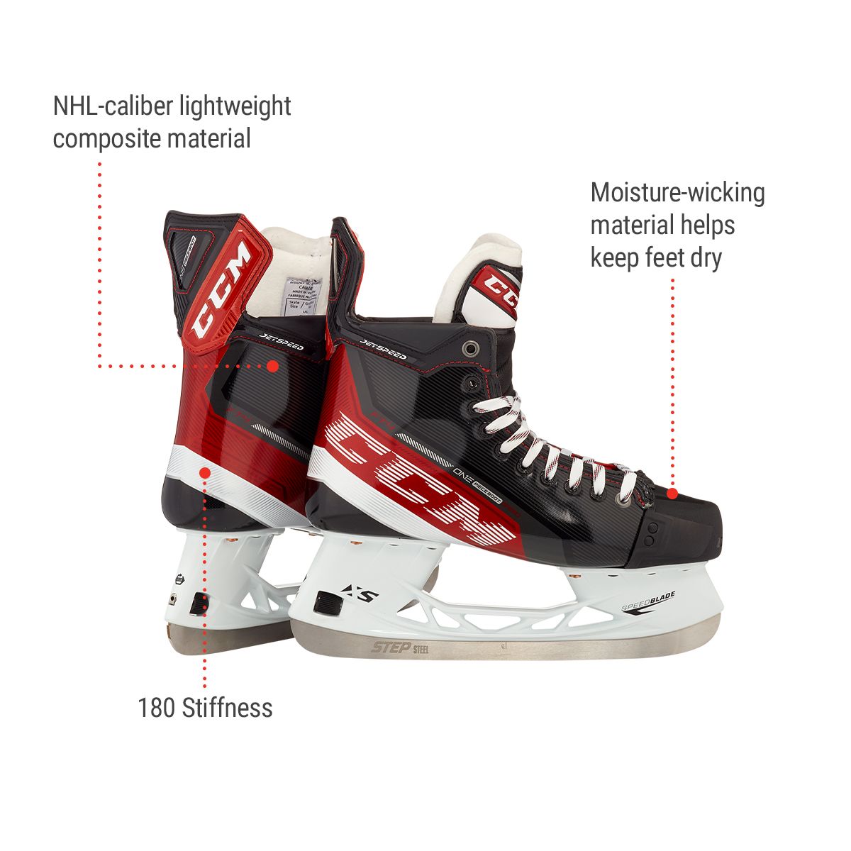 CCM Jetspeed FT4 Intermediate Hockey Skates
