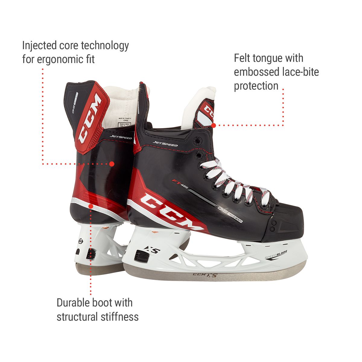CCM Jetspeed FT485 Youth Hockey Skates