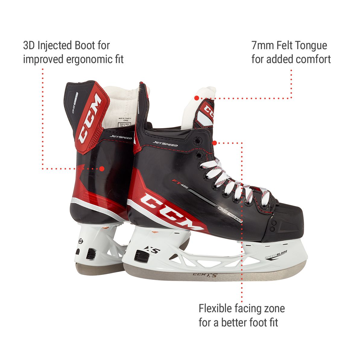 CCM JetSpeed Youth Hockey Skates