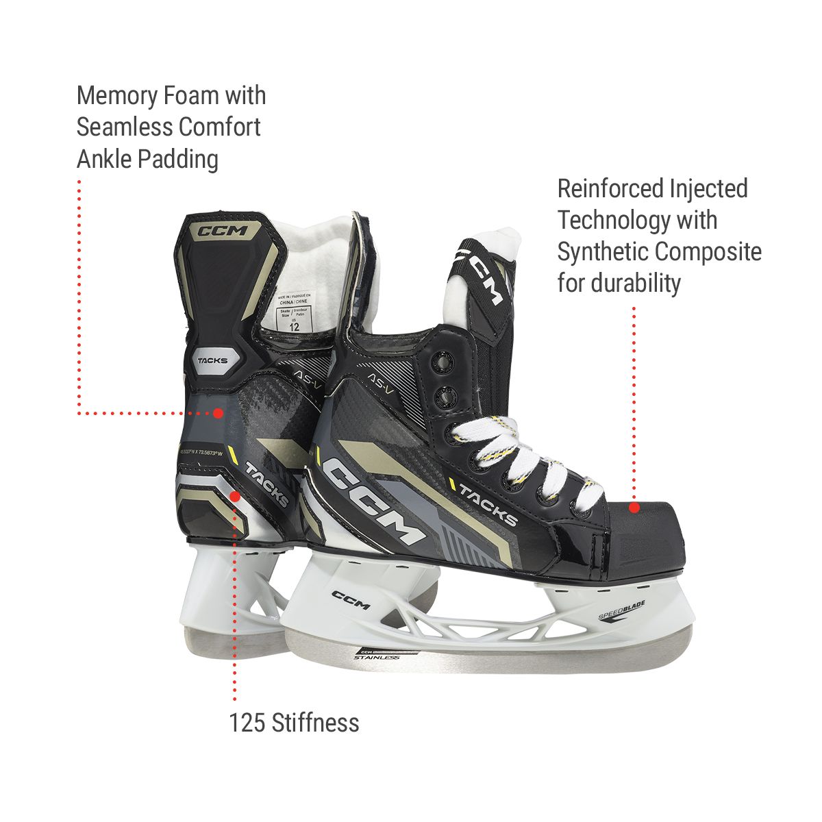 CCM Tacks AS5 Youth Hockey Skates