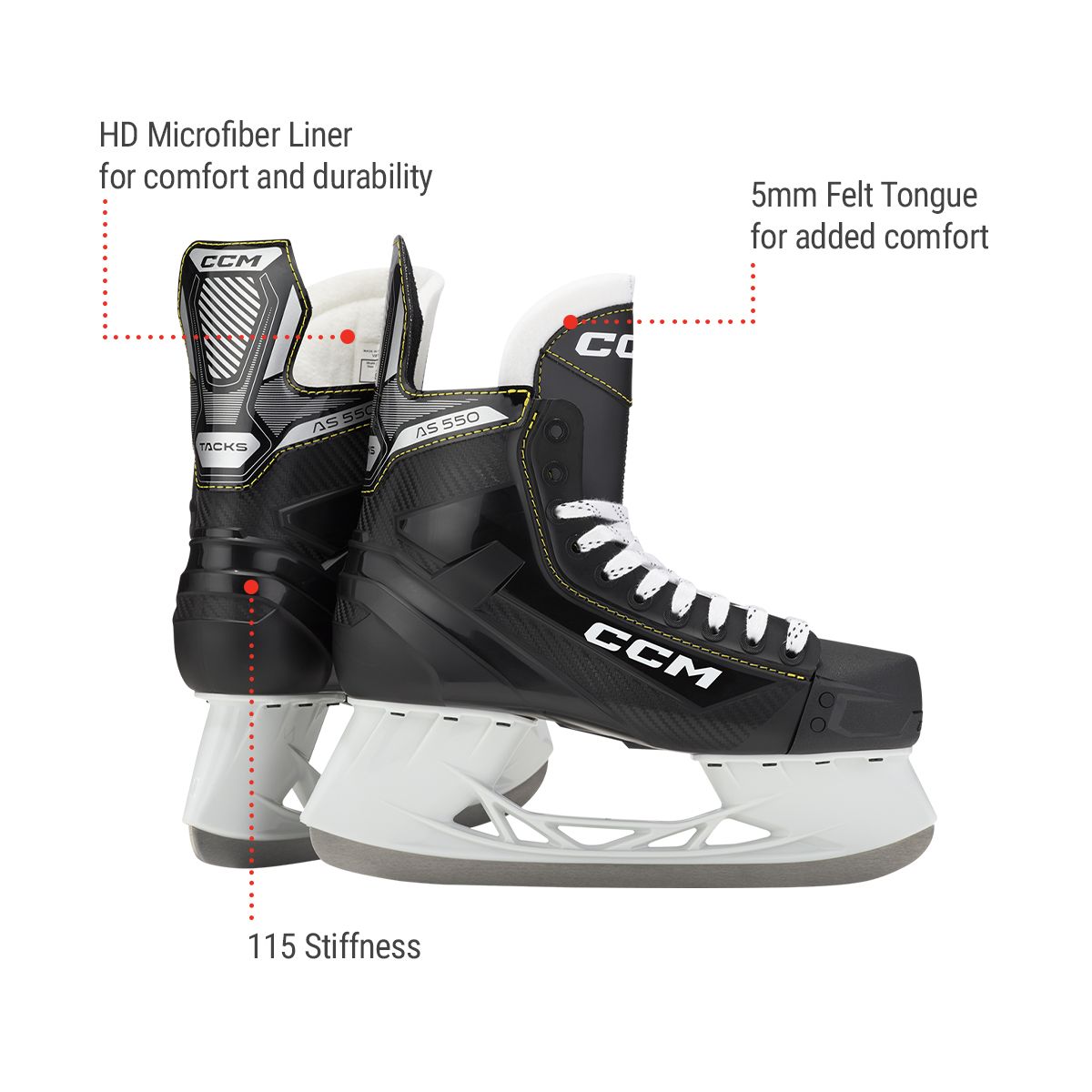 CCM Tacks AS 550 Junior Hockey Skates
