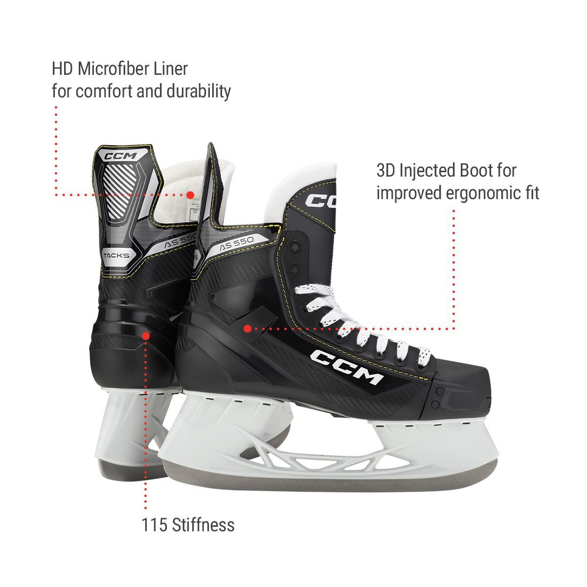 CCM Tacks AS 550 Senior Hockey Skates