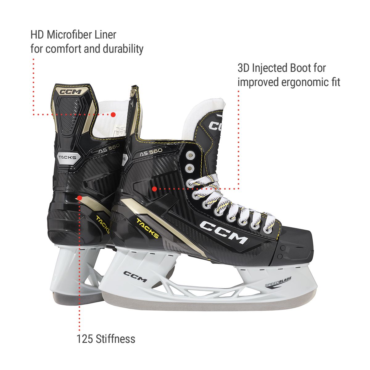 CCM Tacks AS 560 Intermediate Hockey Skates