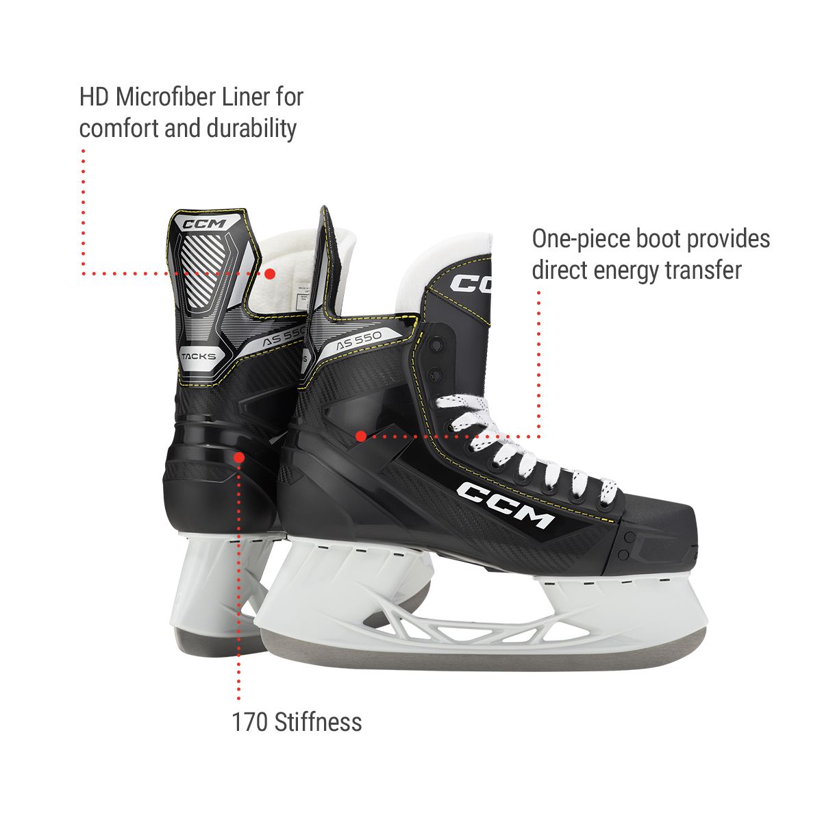 CCM Tacks AS 580 Intermediate Hockey Skates