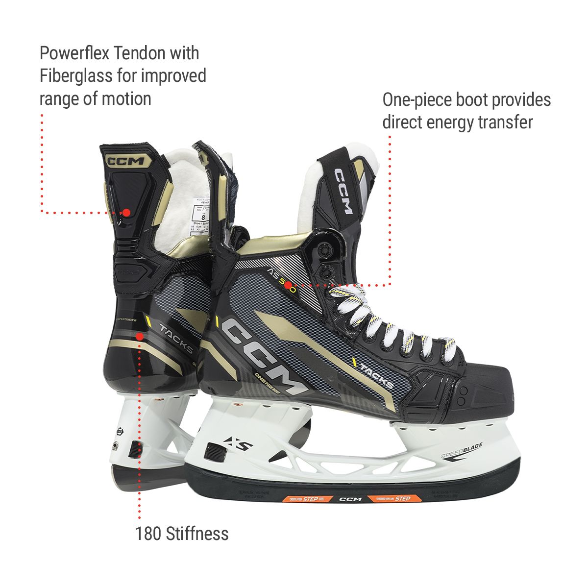 CCM Tacks AS 590 Senior Hockey Skates (No Steel)