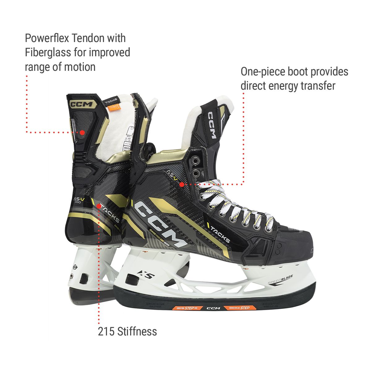CCM Tacks AS5 Pro Senior Hockey Skates (No Steel)