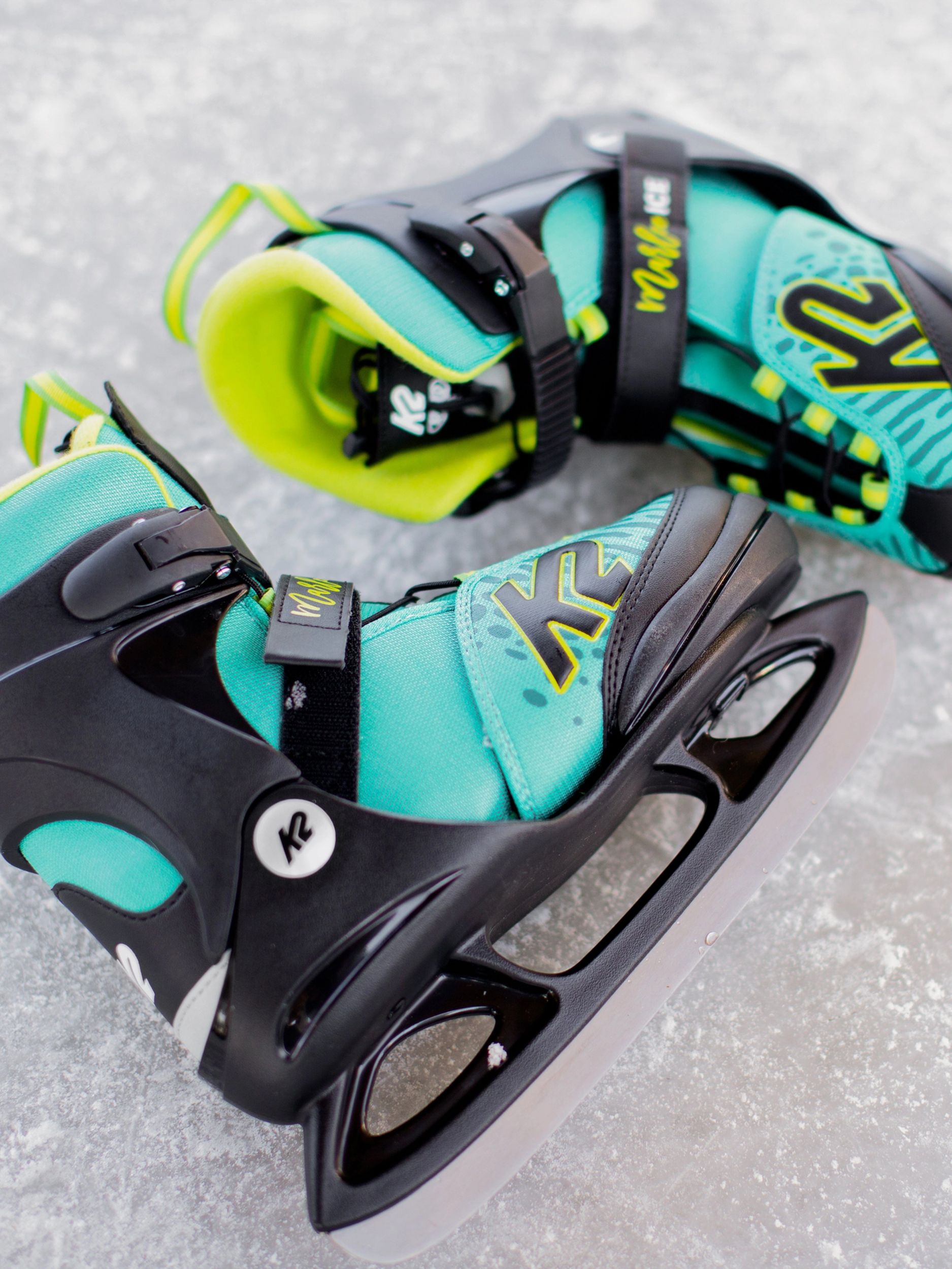 K2 Kids' Marlee Adjustable Speed-Lace Water-Repellent Ice Skates with Hockey Blades