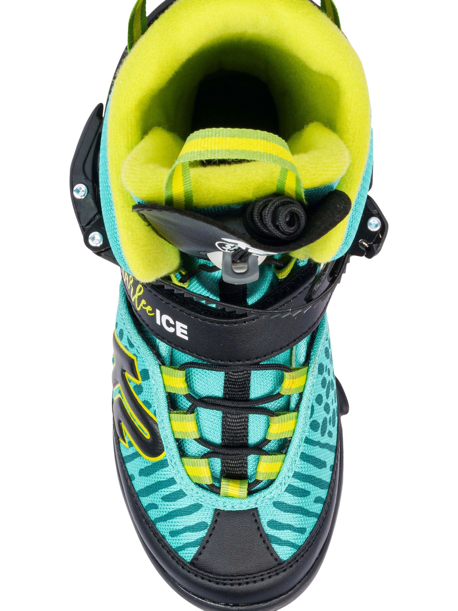 K2 Kids' Marlee Adjustable Speed-Lace Water-Repellent Ice Skates with Hockey Blades