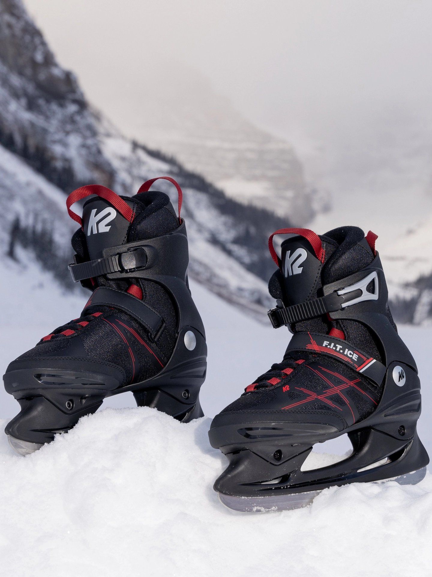 K2 Men's F.I.T. Lined Water-Repellent Ice Skates with Hockey Blades