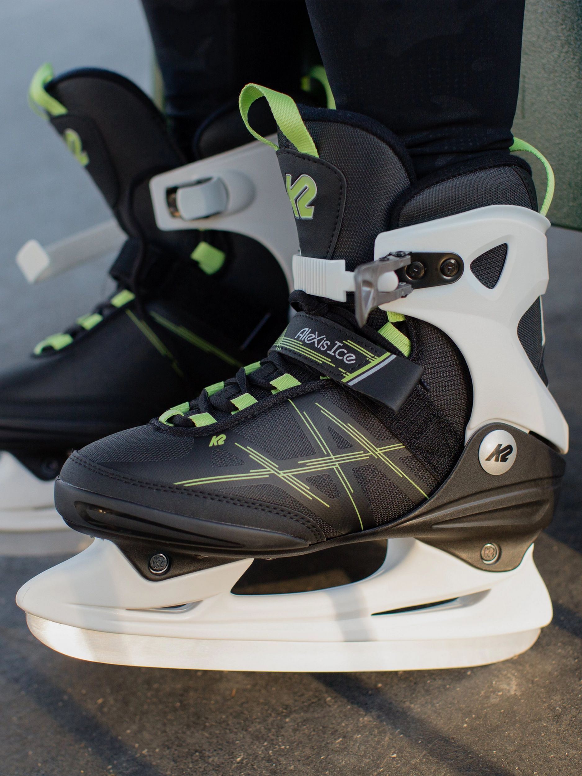 K2 Women's Alexis Lined Water-Repellent Ice Skates with Hockey Blades