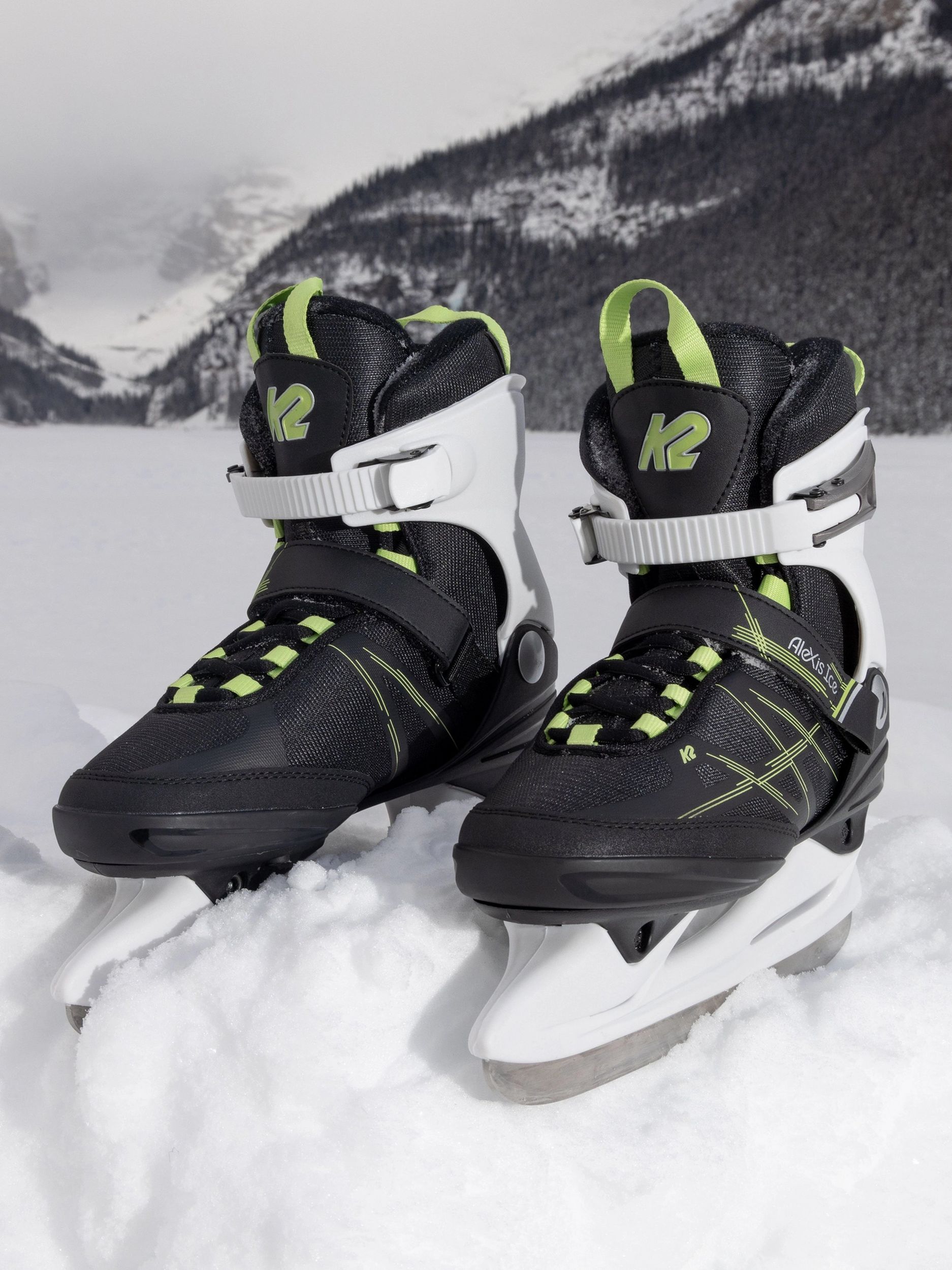 K2 Women's Alexis Lined Water-Repellent Ice Skates with Hockey Blades