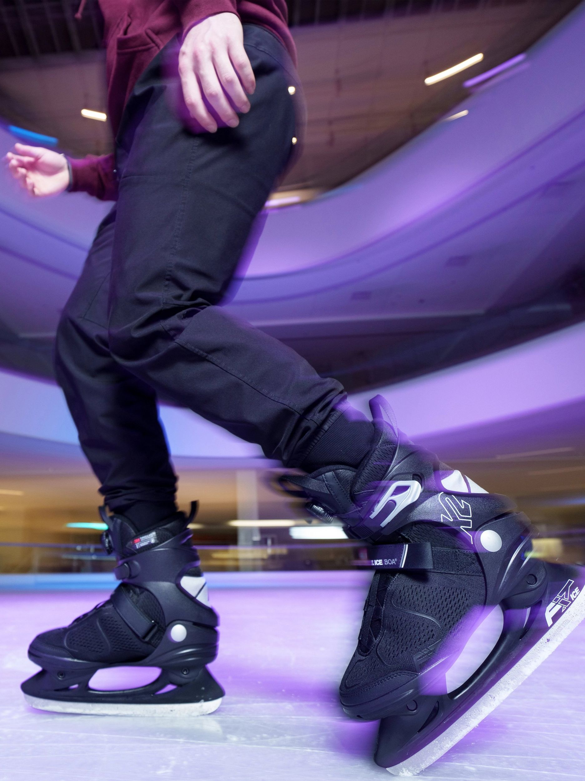 K2 Men's F.I.T Boa Water-Repellent Ice Skates with Hockey Blades