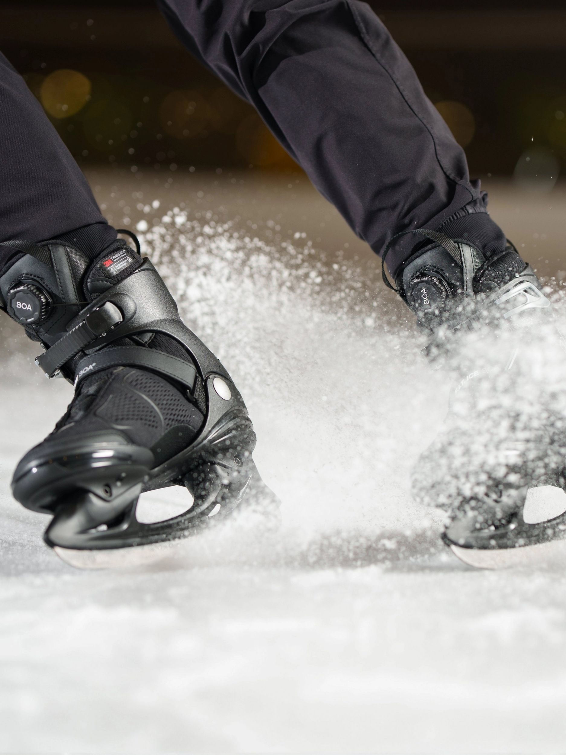 K2 Men's F.I.T Boa Water-Repellent Ice Skates with Hockey Blades
