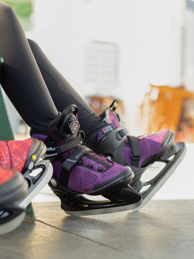 K2 Women's Alexis Lined Water-Repellent Ice Skates with Hockey Blades