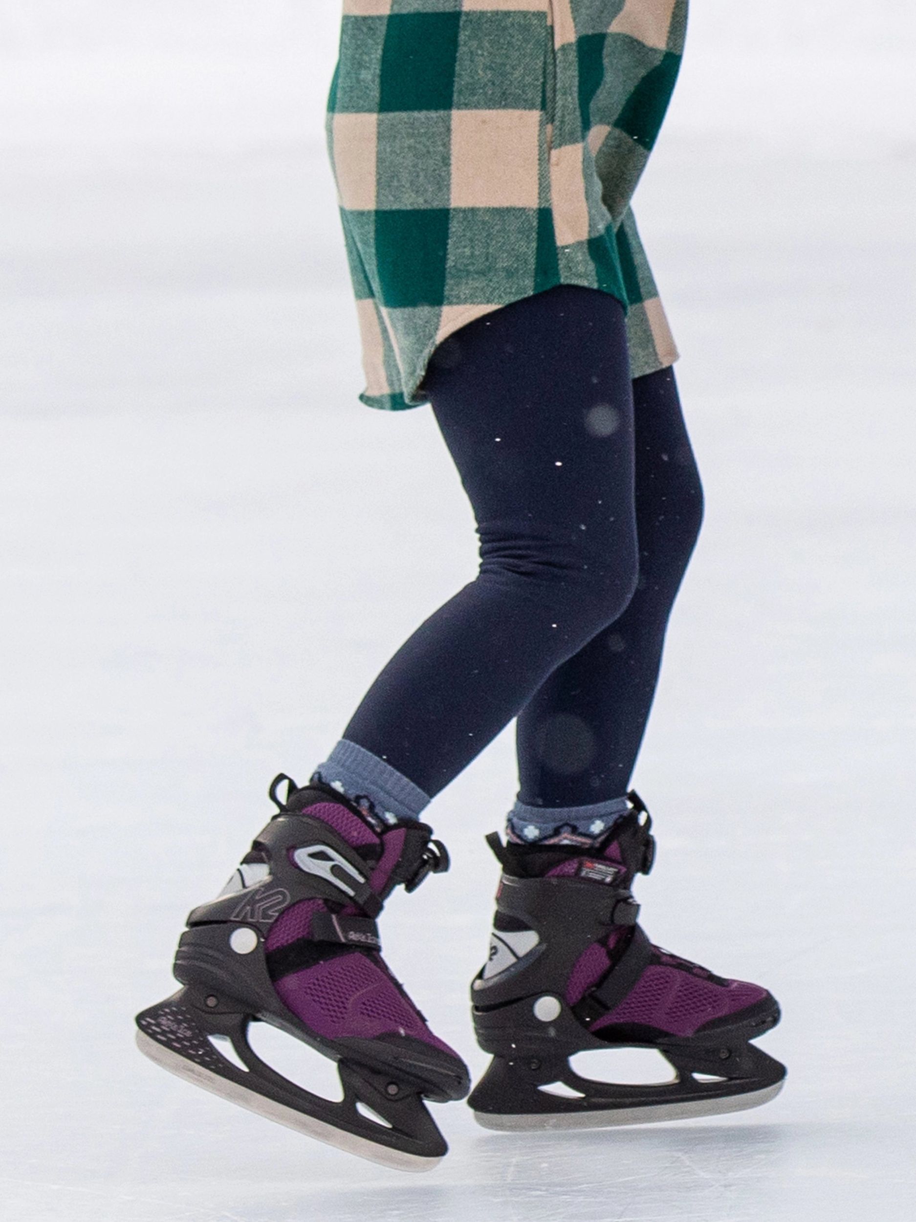 K2 Women's Alexis Lined Water-Repellent Ice Skates with Hockey Blades