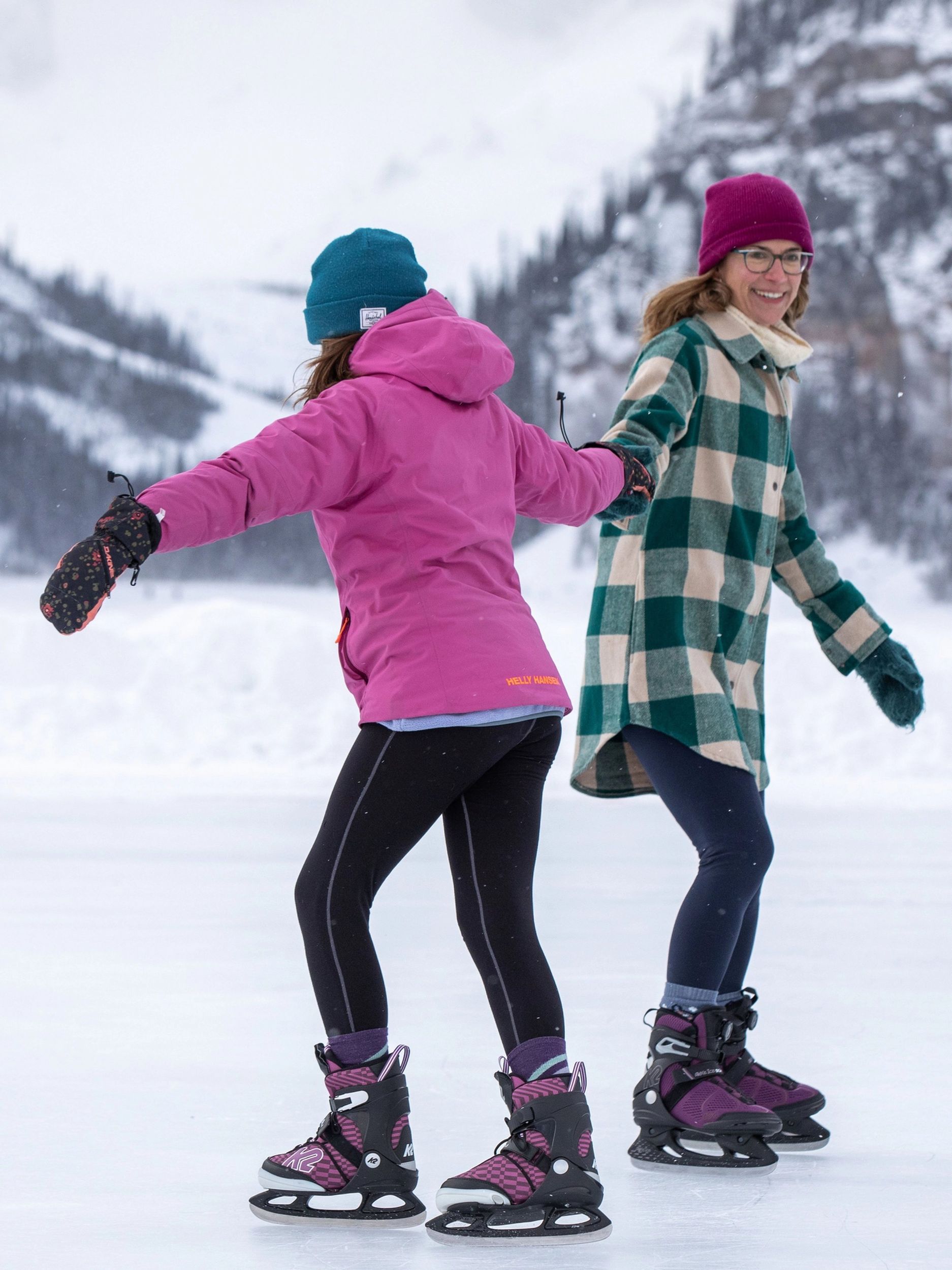 K2 Women's Alexis Lined Water-Repellent Ice Skates with Hockey Blades