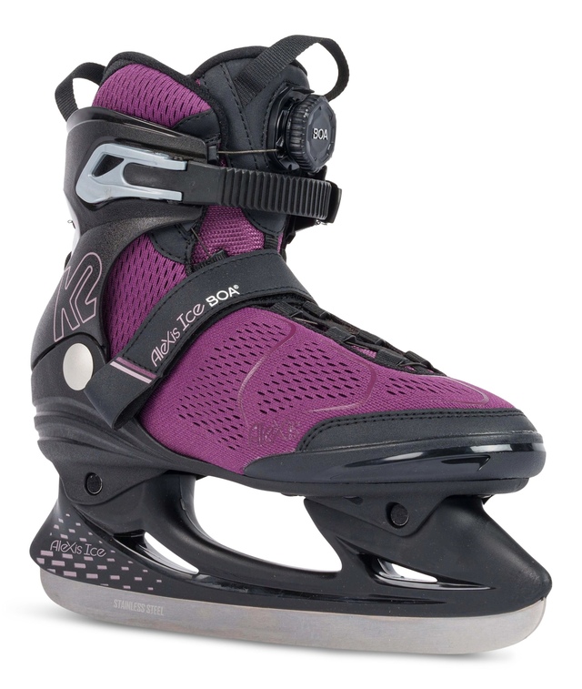 K2 Women's Alexis Lined Water-Repellent Ice Skates with Hockey Blades