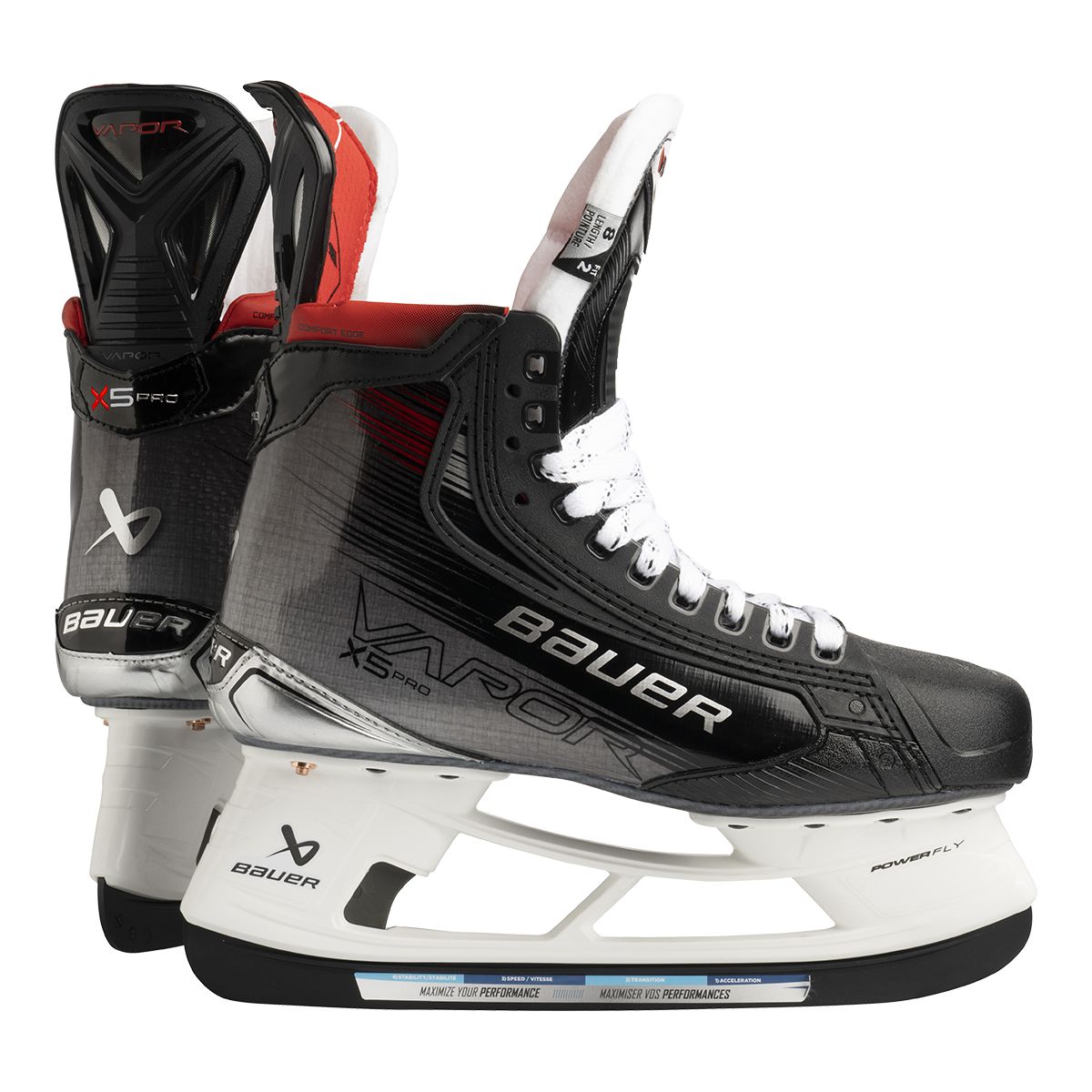Bauer Vapor X5 Pro Intermediate Hockey Skates (No Steel)