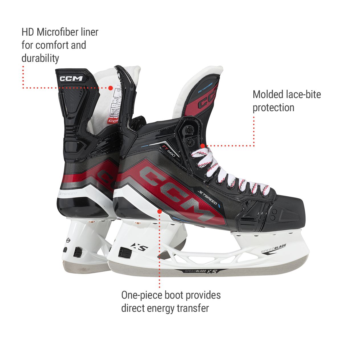 CCM JetSpeed FT680 Intermediate Hockey Skates