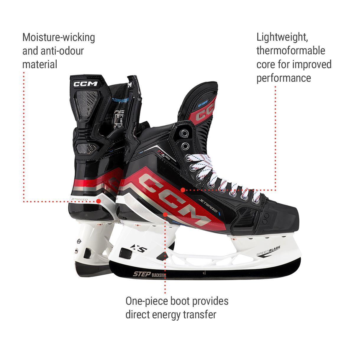 CCM Jetspeed FT6 Pro Senior Hockey Skates