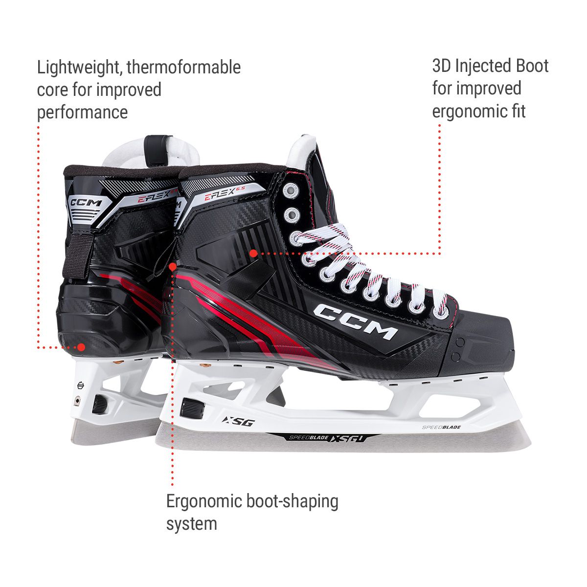 CCM EFlex 6.5 Junior Goalie Skates