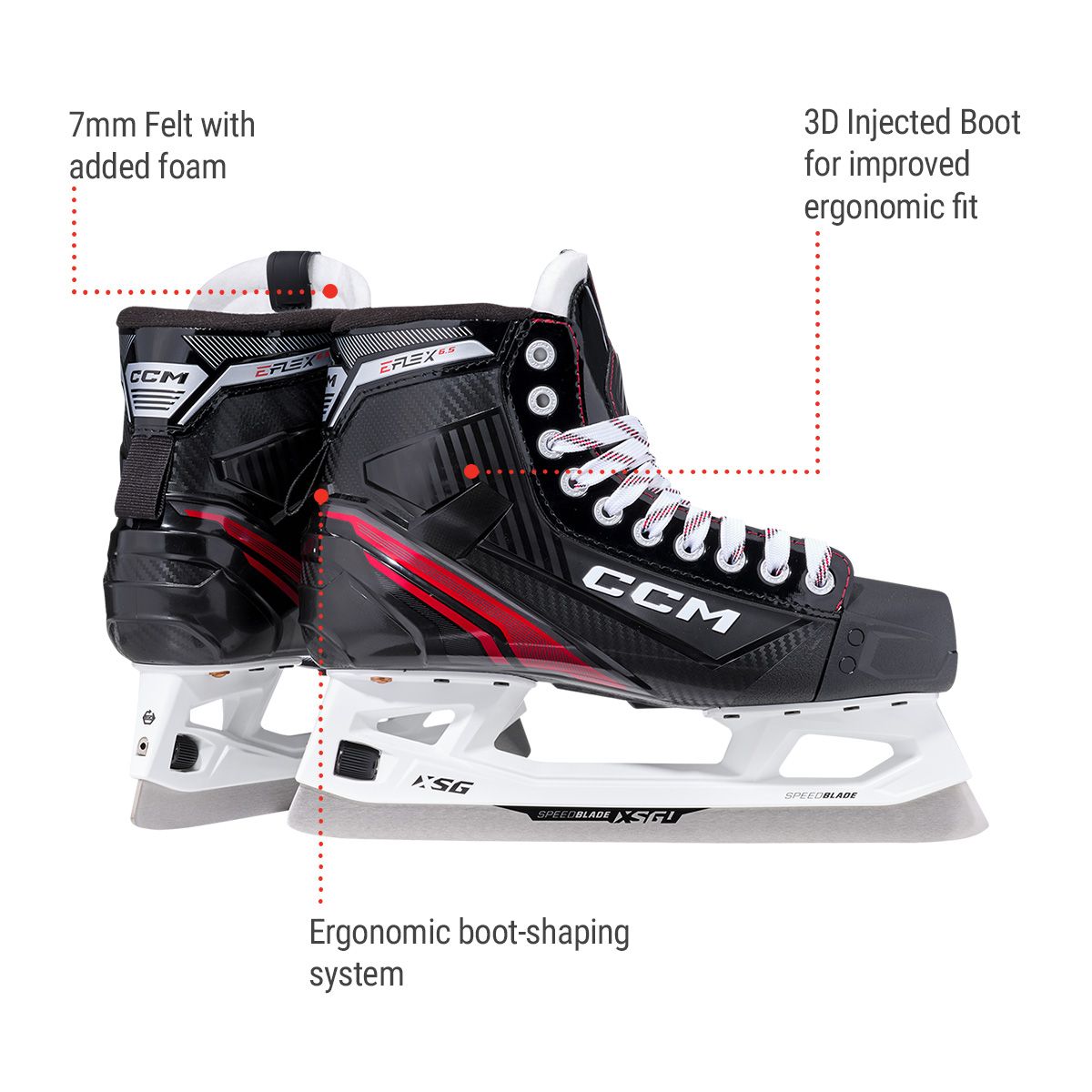 CCM EFlex 6.5 Senior Goalie Skates