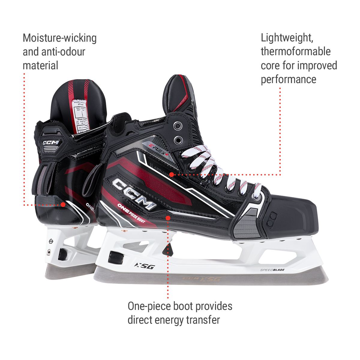 CCM EFlex 6 Intermediate Goalie Skates