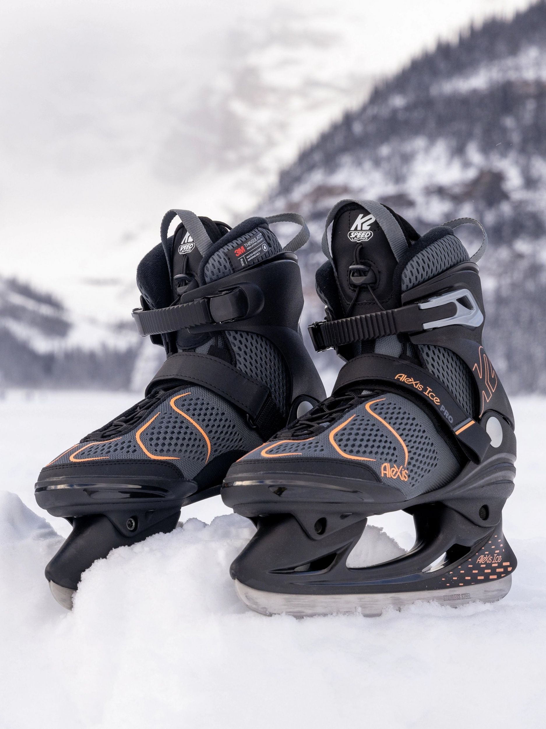 K2 Women's Alexis Ice Pro Speed-lace Water-repellent Ice Skates With Hockey Blades