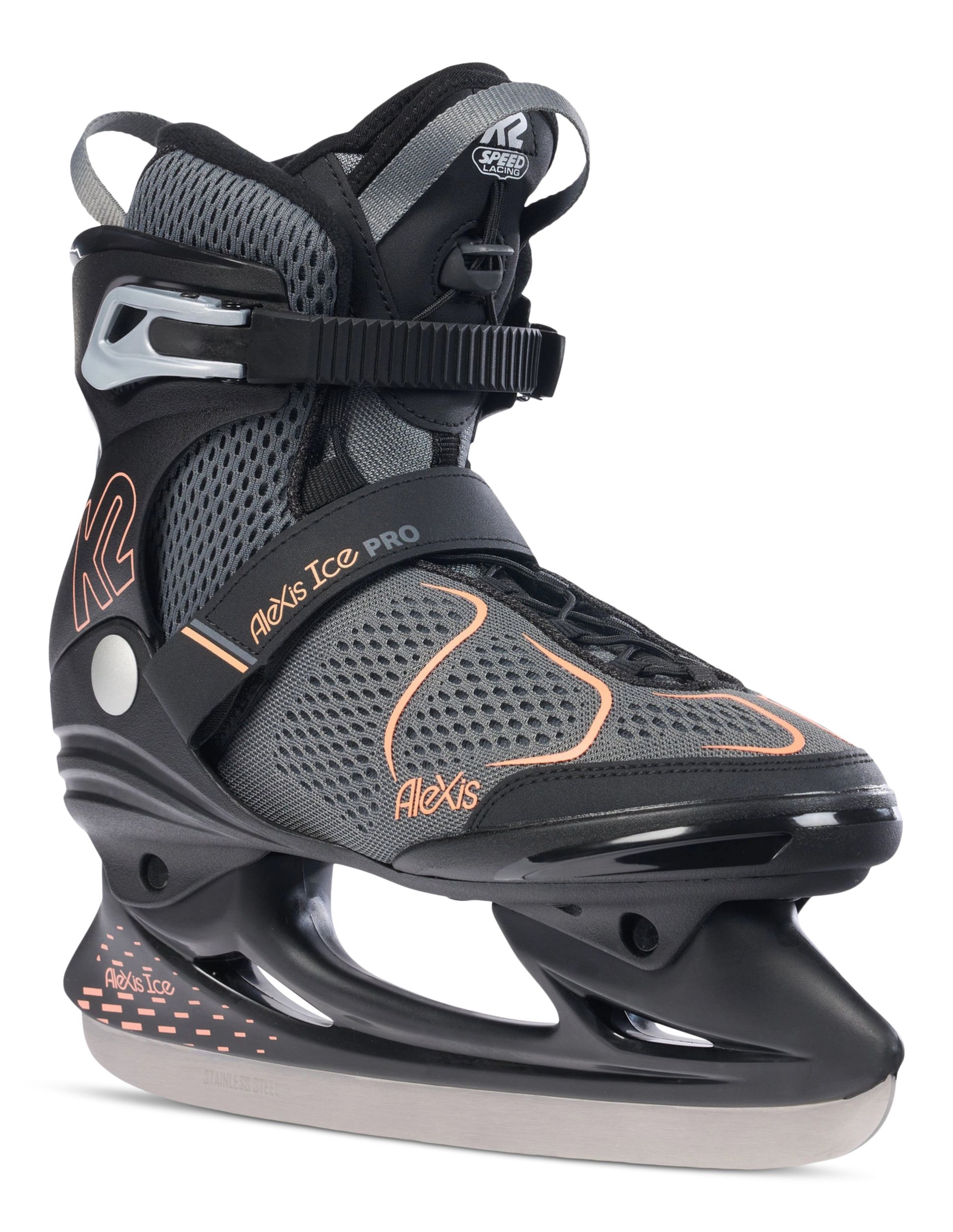 K2 Women's Alexis Ice Pro Speed-lace Water-repellent Ice Skates With Hockey Blades