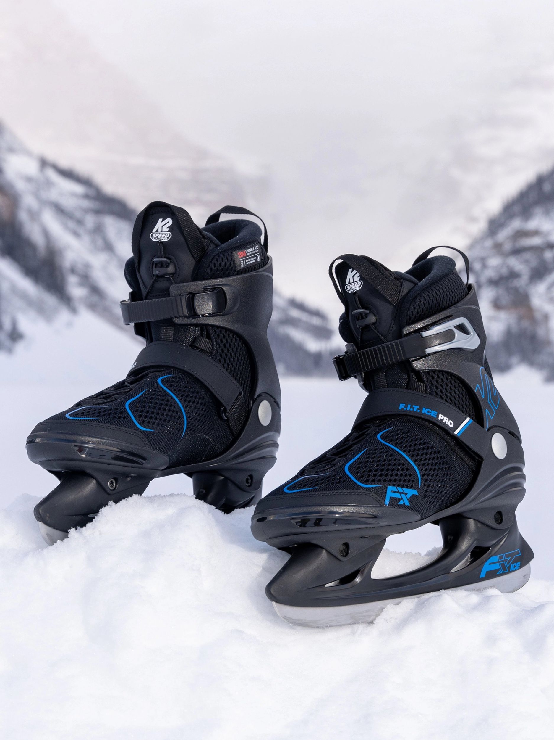 K2 Men's F.i.t. Ice Pro Speed-lace Water-repellent Hockey Skates With Blades