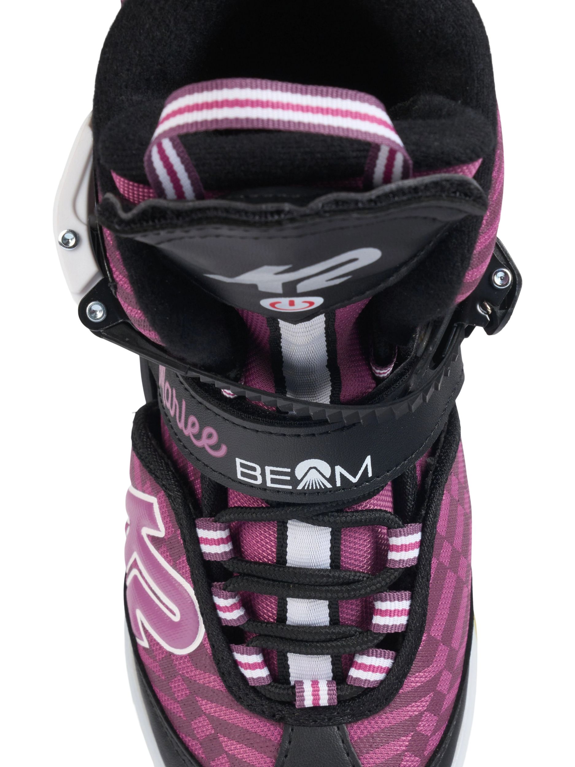 K2 Kid's Marlee Beam Adjustable Light-up Ice Skates With Hockey Blades