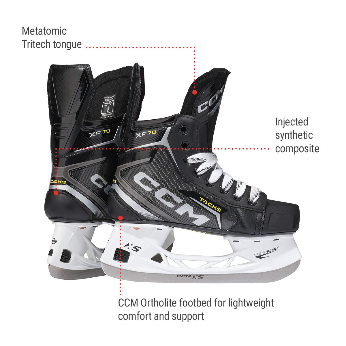 CCM Tacks XF 70 Junior Hockey Skates