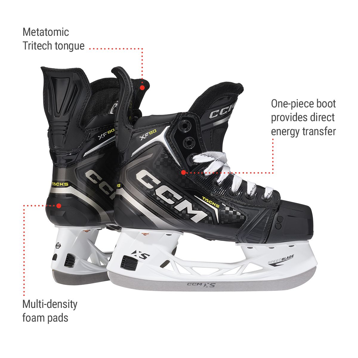 CCM Tacks XF 80 Junior Hockey Skates