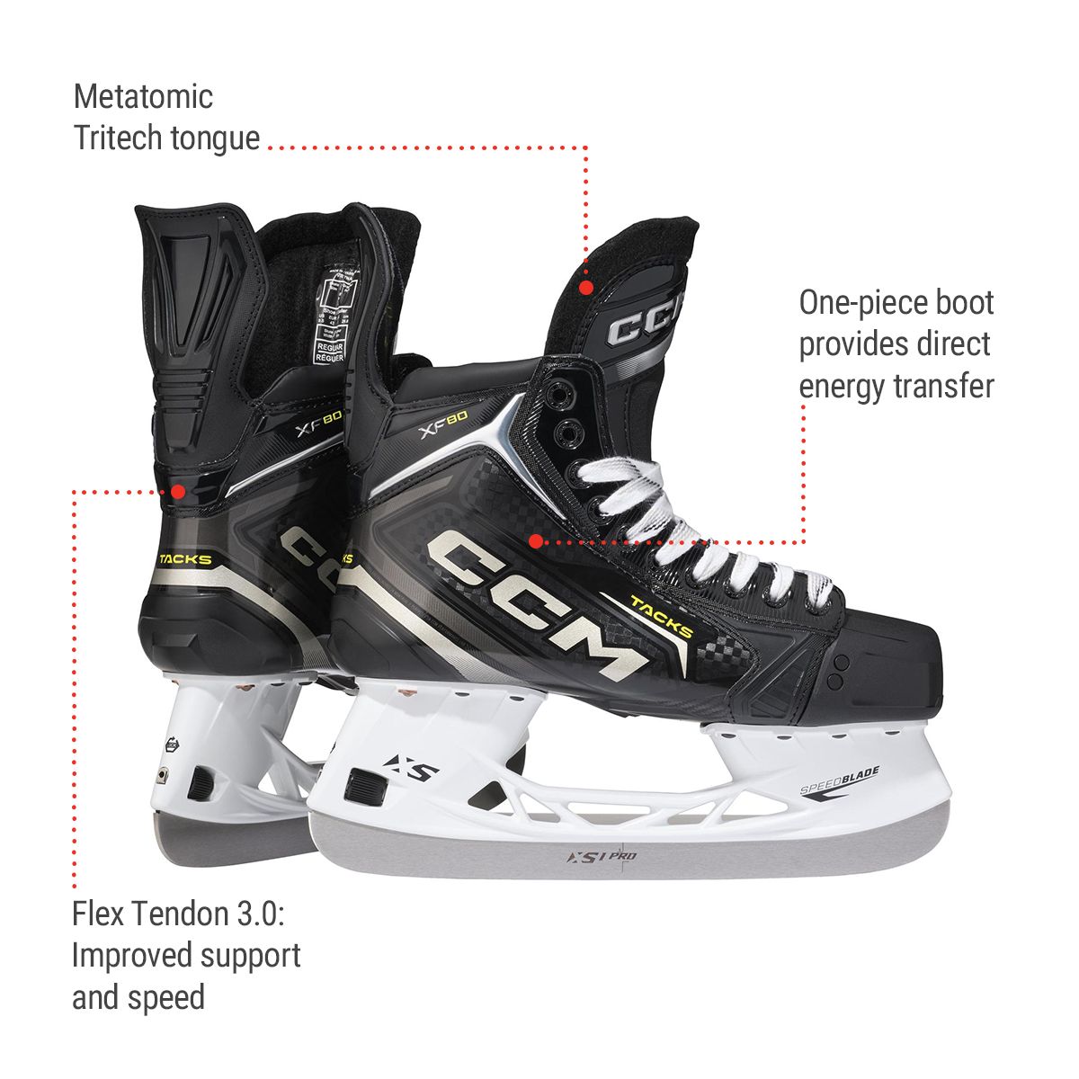 CCM Tacks XF 80 Senior Hockey Skates