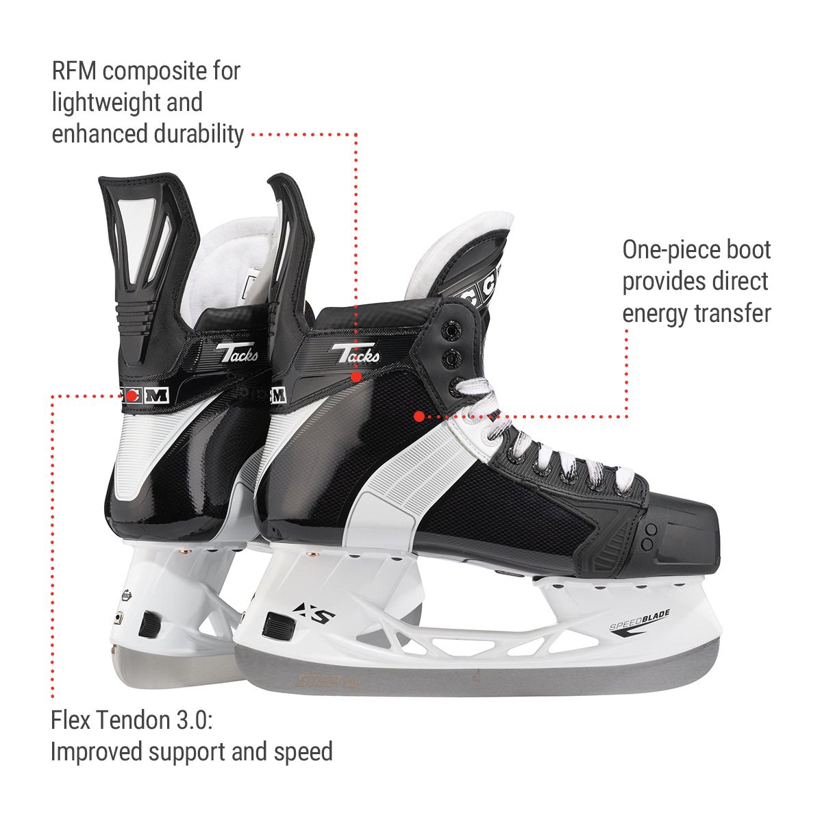 CCM Tacks 652 Intermediate Hockey Skates