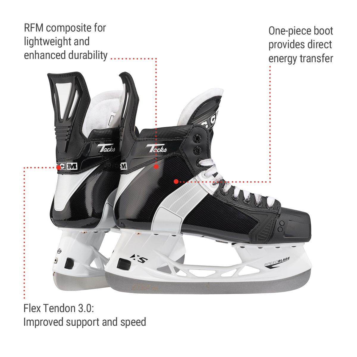 CCM Tacks 652 Senior Hockey Skates