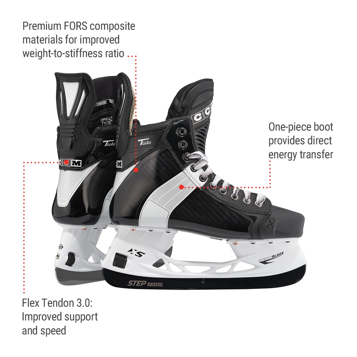 CCM Tacks XF Pro 652 Senior Hockey Skates