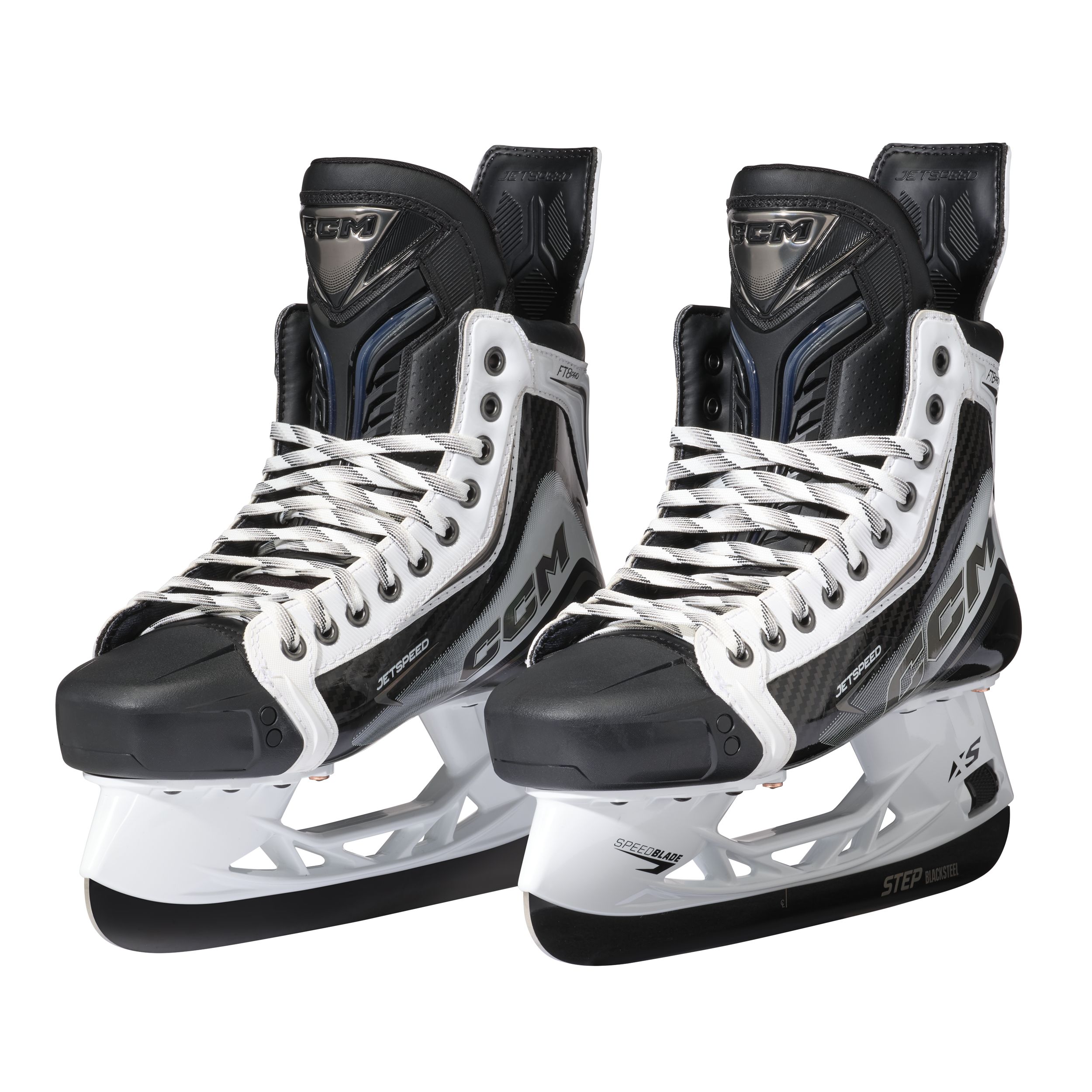 CCM JetSpeed FT8 Pro Intermediate White Hockey Skates