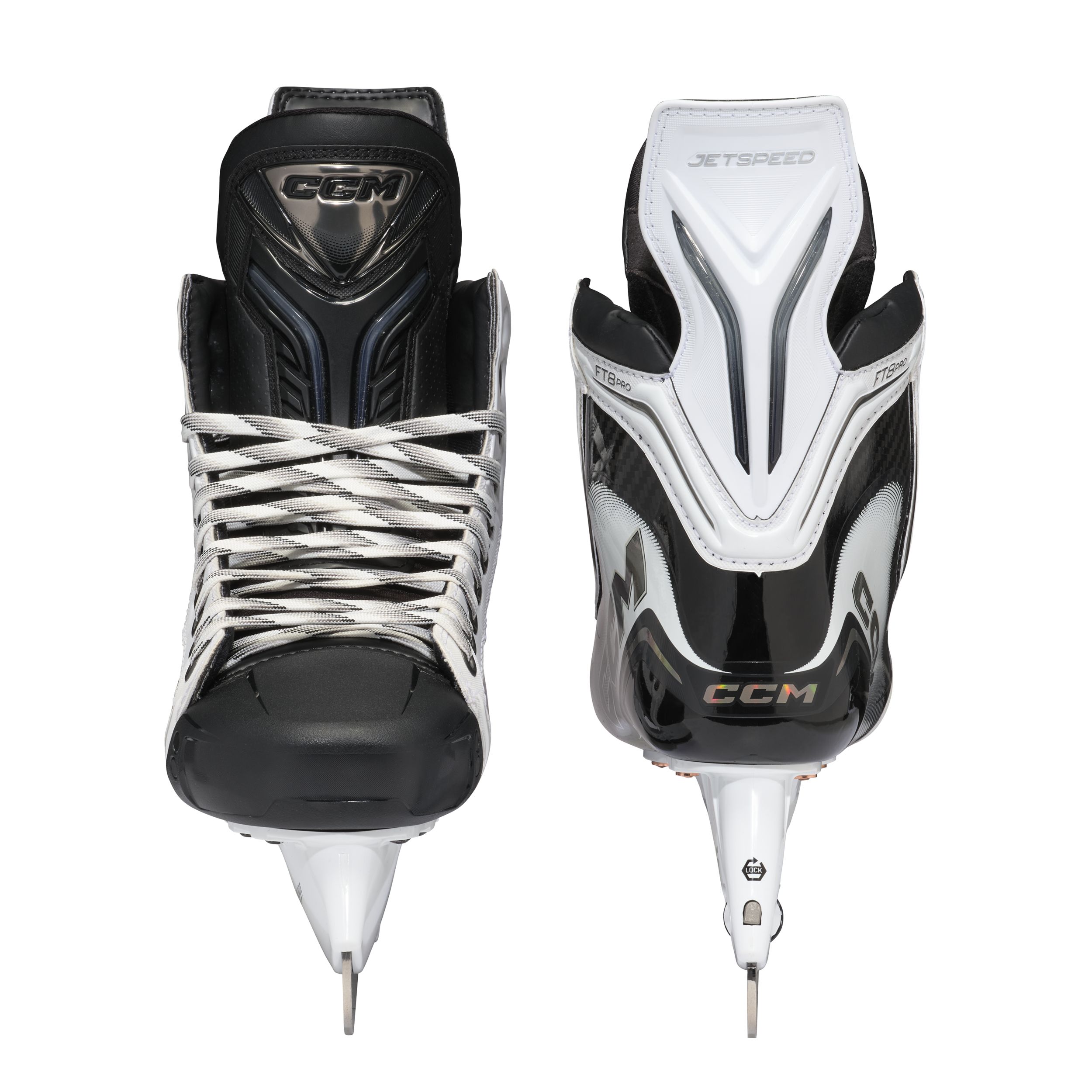 CCM JetSpeed FT8 Pro Senior White Hockey Skates