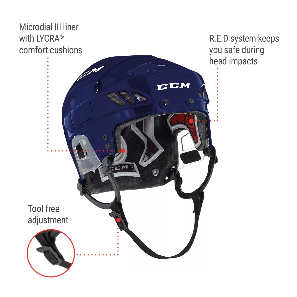 CCM Fitlite 60 Senior Hockey Helmet