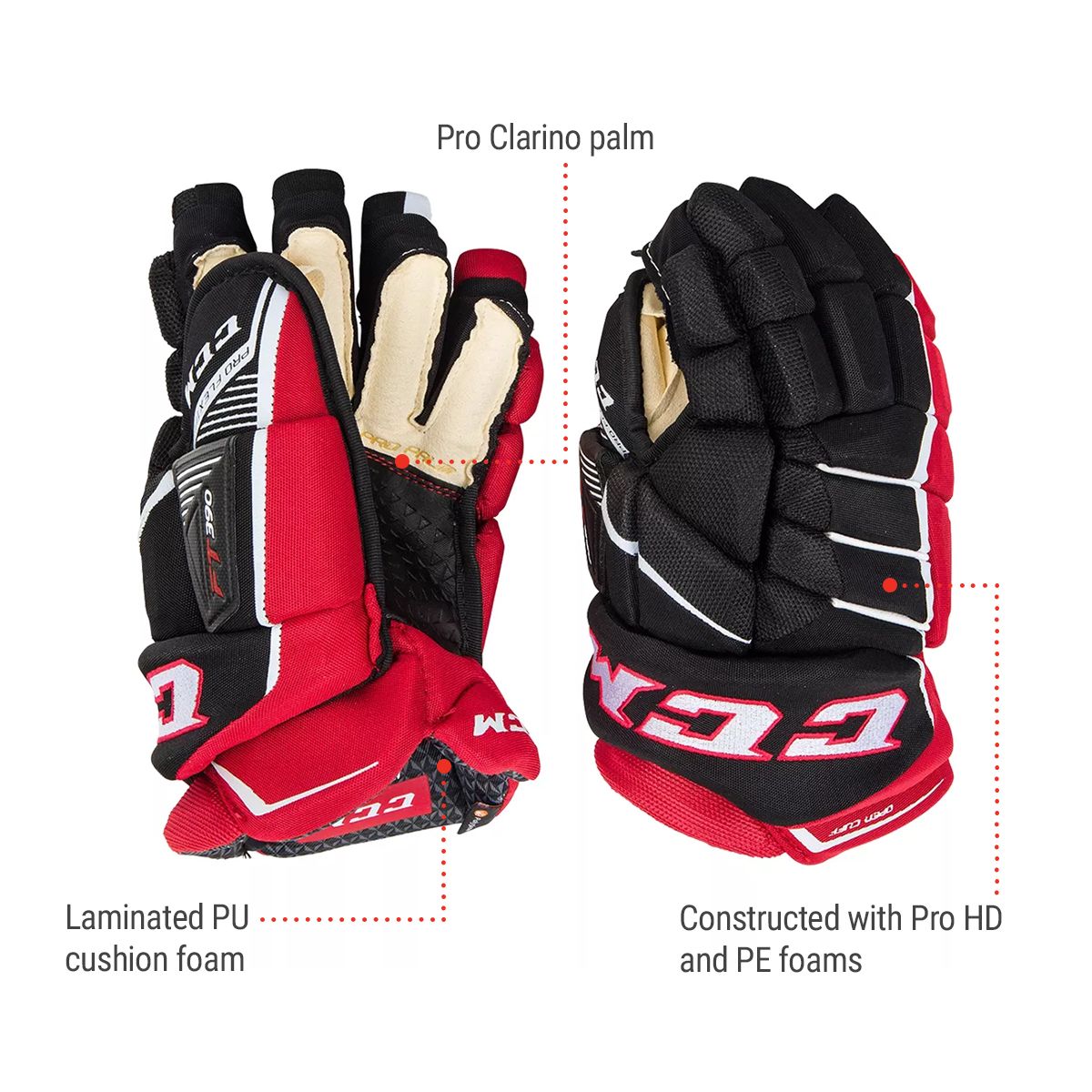 CCM Jetspeed FT390 Senior Hockey Gloves