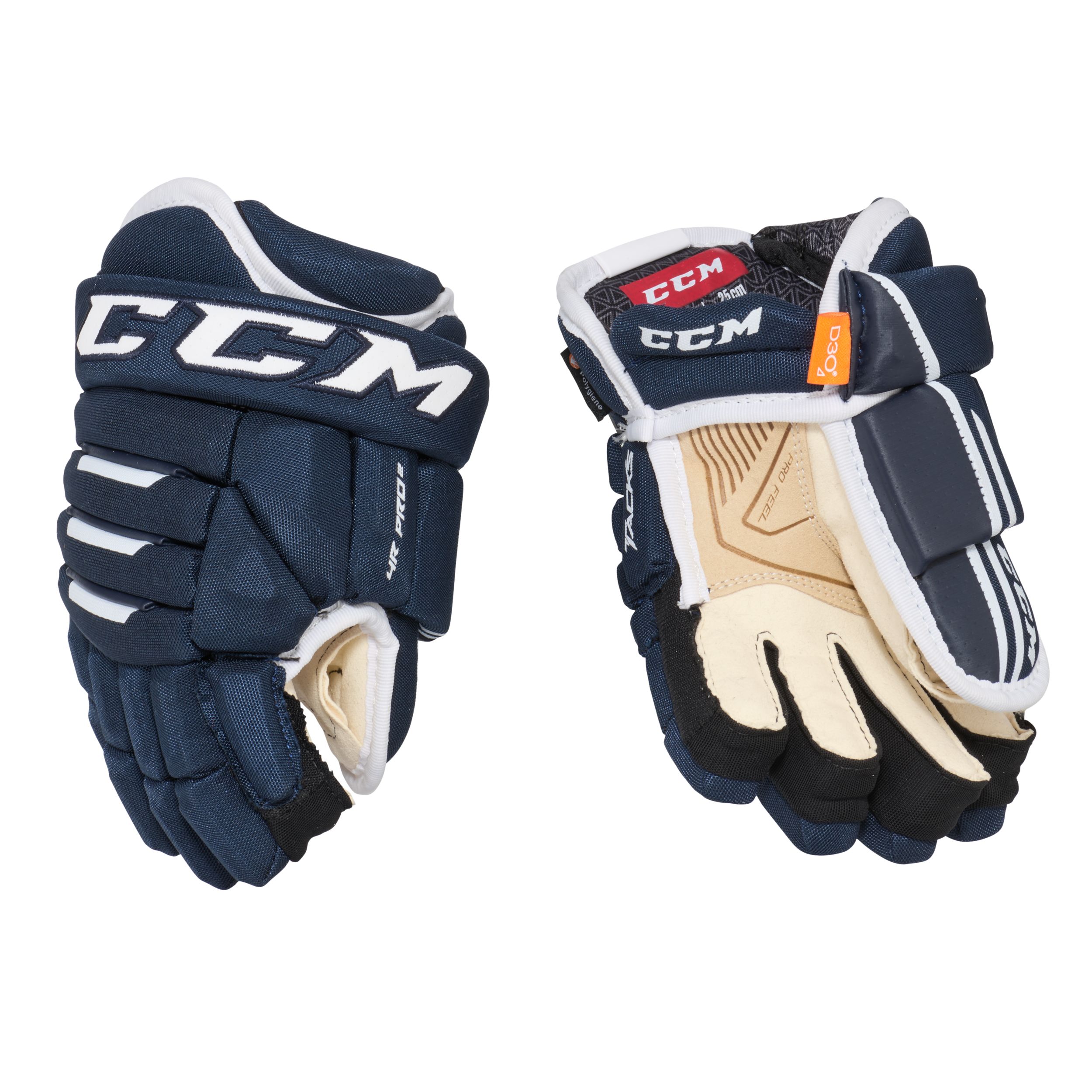 CCM Tacks 4 Roll Pro 2 Junior Hockey Gloves with Foam Protection