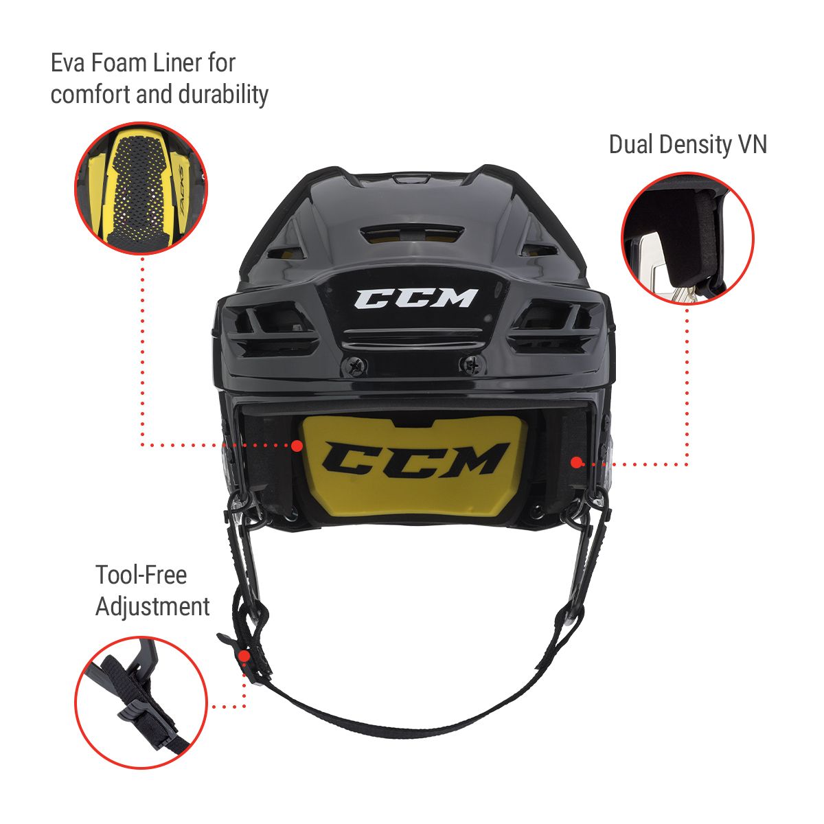 CCM Senior Tacks 210 Hockey Helmet