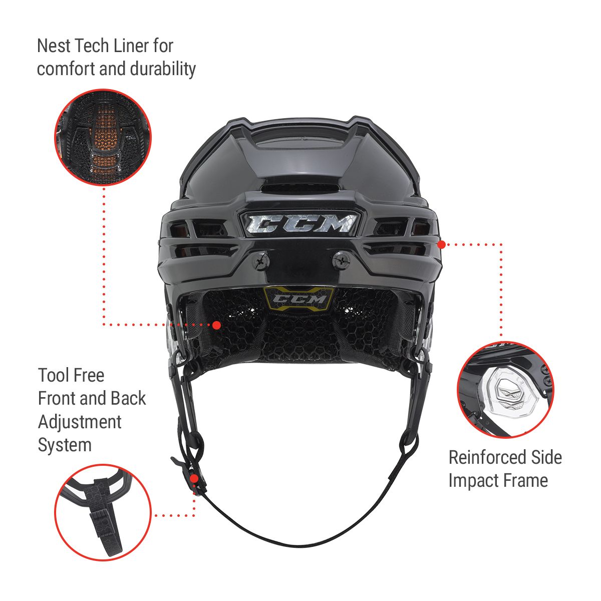 CCM Super Tacks X Senior Hockey Helmet