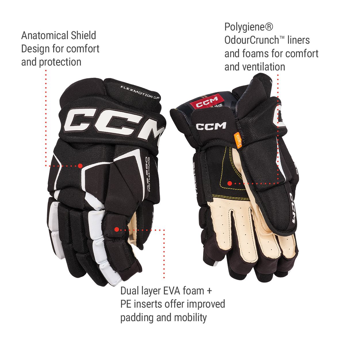 CCM Tacks AS5 Junior Hockey Gloves