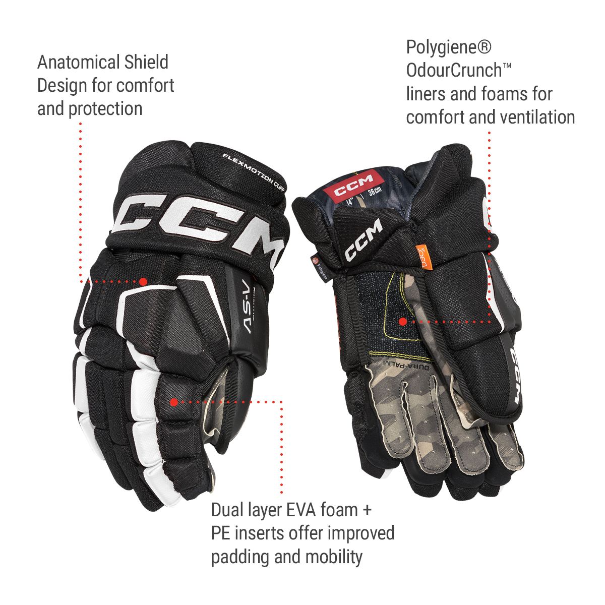 CCM Tacks AS5 Senior Hockey Gloves