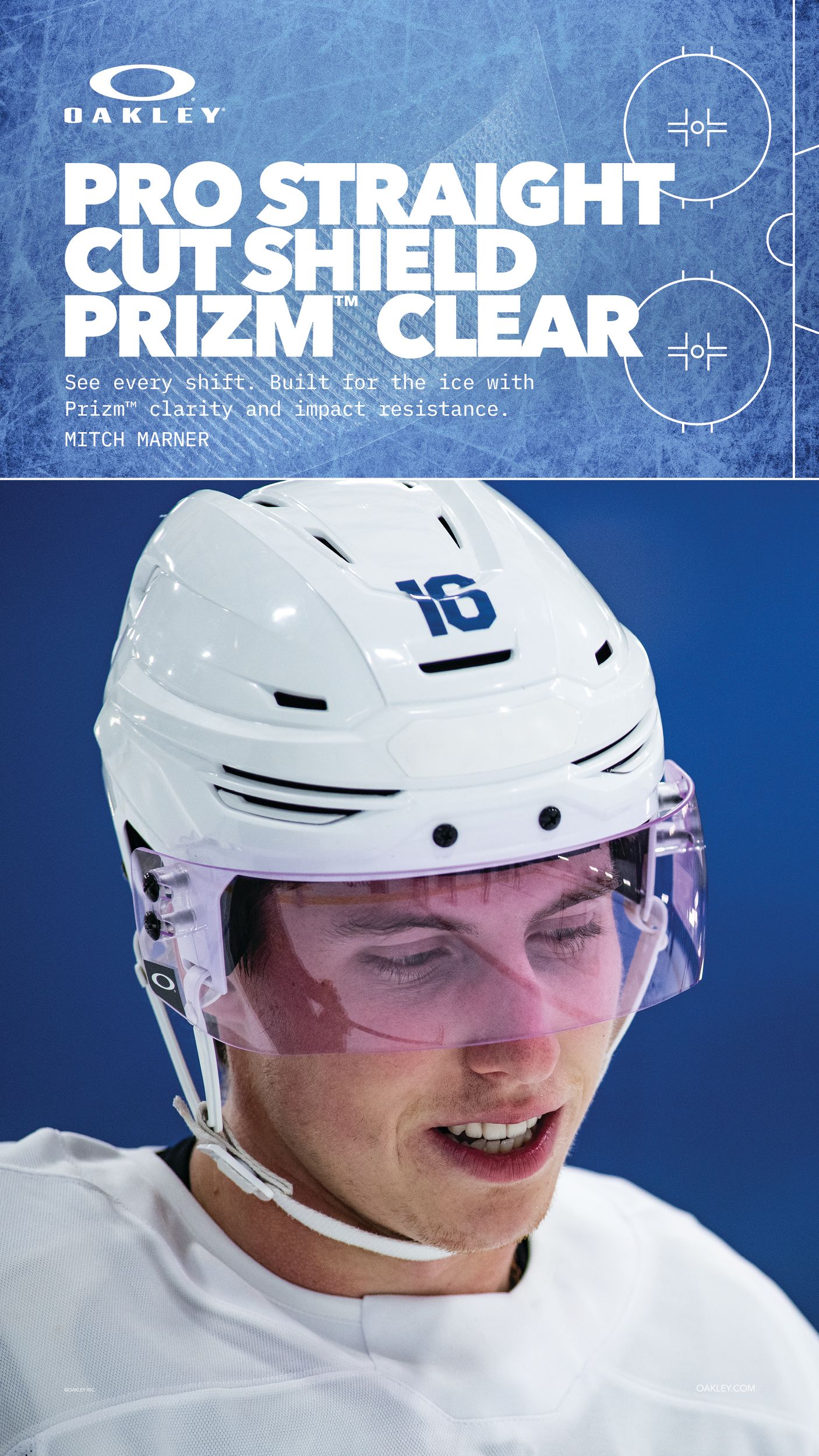 Oakley Hockey Certified Straight Prizm Visor Shield