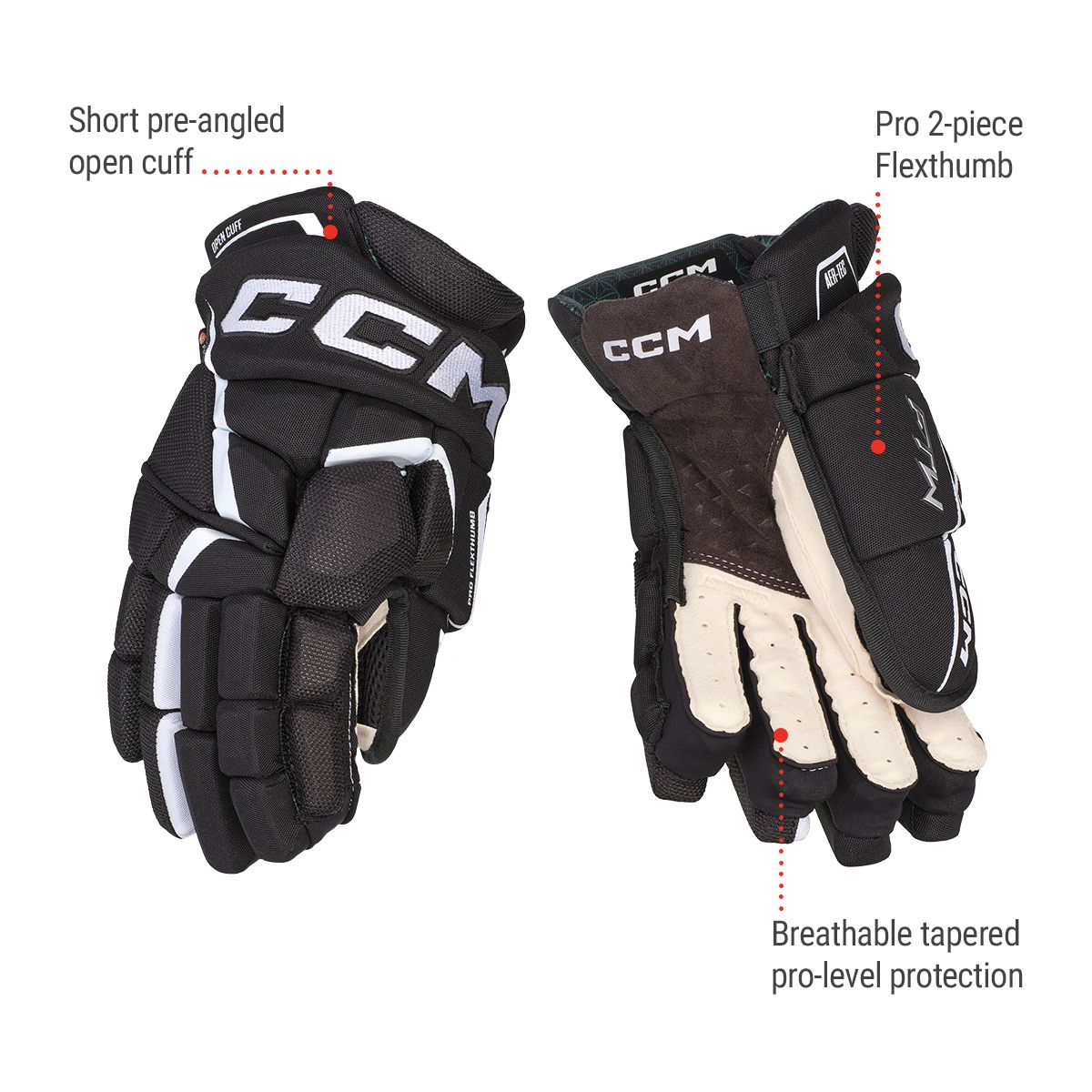 CCM JetSpeed FTW Senior Hockey Gloves